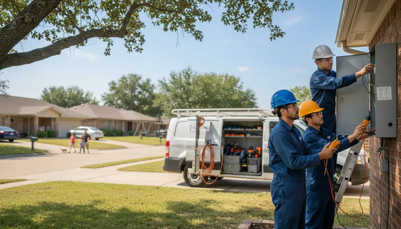Certified electrician providing emergency electrical services in Hoffman, MN